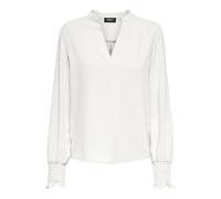 ONLY Blouse Onlmette col V smock WVN femme, Cloud Dancer, XL EU