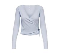T-shirt manches longues femme Only onlemma tie - bleu XS