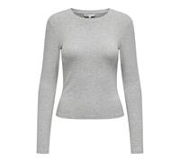 Only T-shirt manches longues femme Riley Gris clair Taille M