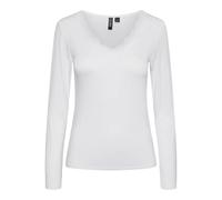 T-shirt manches longues femme Pieces Barbera Blanc L