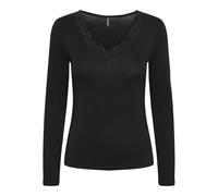T-shirt manches longues femme Pieces Barbera Noir L