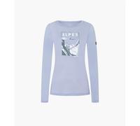 T-shirt manches longues femme super.natural Alpes Bleu S