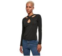 T-shirt manches longues femme Urban Classics Crossed Cut Out GT - noir - 2XL XXL