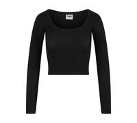 T-shirt manches longues femme Urban Classics Organic Rib wide neck Noir L