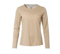 Vaude Essential Long Sleeve T-shirt Beige 38 Femme