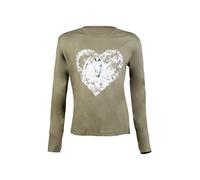 T-shirt manches longues fille HKM Horse Spirit Vert 13/14 ans