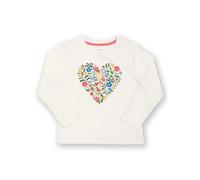 T-shirt manches longues fille Kite Secret Garden Blanc 7 ans