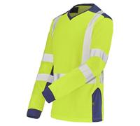 T-shirt manches longues fluo SAFE XP HV jaune/bleu marine T0/XS CEPOVETT 22-9T85-701-0/XS