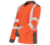 T-shirt manches longues fluo SAFE XP HV orange/bleu marine T4/XL CEPOVETT 22-9T85-404-4/XL