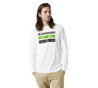 §T-Shirt Manches Longues FOX Racing Kawi Stripes Premium Opt Blanc§