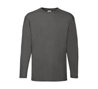 T-shirt manches longues Fruit of the Loom Valueweight Gris 2XL