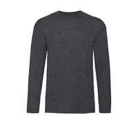 T-shirt manches longues Fruit of the Loom Valueweight Gris 3XL