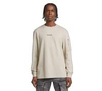 G-star Checquard Pocket Tweeter Sweatshirt Beige S Homme