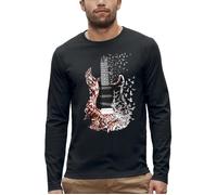 T-shirt manches longues GUITARE ELECTRIQUE - Musique - PIXEL EVOLUTION - Homme - Réalité Augmentée XS