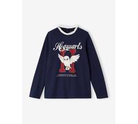 T-shirt manches longues Harry Potter avec col en voile fille marine 5A