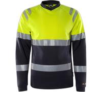 T-shirt manches longues haute visibilté classe 1 Fristads 7107 TFL Jaune S