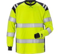 T-shirt manches longues haute visibilté classe 3 Fristads 7077 TFLH Jaune 4XL