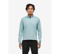 T-shirt manches longues HOKA Glidetech Quarter Zip bleu clair - M