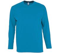 T-Shirt Manches Longues Homme - 11420 - Bleu Aqua
