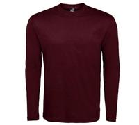 T-shirt manches longues HOMME - SOL'S - 11420 - Rouge - Bordeaux - Oxblood XL