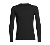 Icebreaker Anatomica Crew Merino Long Sleeve Base Layer Noir L Homme
