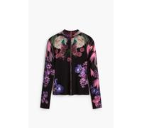 T-shirt manches longues imprimÃ© fleur femme Desigual Noir M