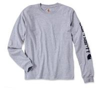 Carhartt Logo, sweat-shirt L Gris Clair Gris Clair