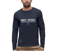 T-shirt manches longues Marcel Patulacci - Brigadier chef - Hommage au sketch des inconnus - Réplique culte - Homme XS