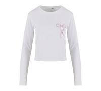 Mister Tee Femmes Bow Oneliner Ladies Short Longsleeve MST247 L