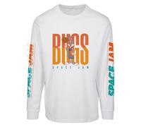 T-shirt manches longues Mister Tee space jam big bugs playing Blanc M