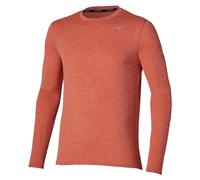 Mizuno T-shirt à manches longues Core Impulse Homme Orange Taille M