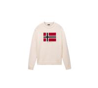 Napapijri - D-Mura Crew Neck Sweater - Homme - Pulls - Beige - Taille: L