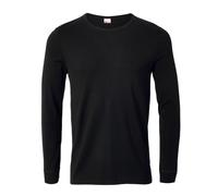 T-shirt manches longues - Damart - T-shirt col rond maille classique Thermolactyl - Noir M
