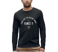 T-shirt manches longues Oublie que t'as aucune chance, vas-y fonce ! - Réplique dans Les bronzés font du ski - Réplique culte L