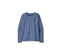 Patagonia - Women's Long-Sleeved Cap Cool Daily Graphic Shirt - Lands - T-shirt femme Driftways: Current Blue X-Dye - S