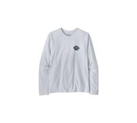 T shirt manches longues patagonia great waves responsibili tee blanc homme