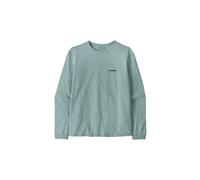 T shirt manches longues patagonia p 6 logo responsibili tee bleu femme