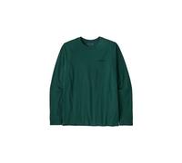 T shirt manches longues patagonia p 6 logo responsibili tee vert homme