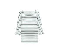 TOM TAILOR T-shirt bleu marine / bleu fumé / bleu clair / blanc, Taille XS