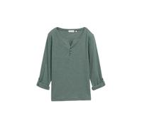 T-shirt manches longues rayé femme Tom Tailor Henley Vert M