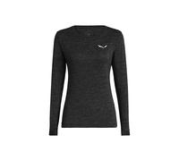 T-shirt manches longues SALEWA PUEZ MELANGE DRY (black out melange) femme L (46/40)