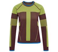 Hummel 228268 Seamless Long Sleeve T-shirt Vert,Marron M-L Femme