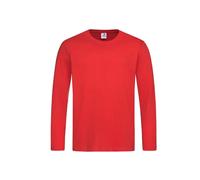 Stedman Apparel Classic-T Long Sleeve/ST2500 T-Shirt, Rouge-Scarlet Red, Large Homme