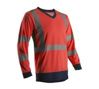 T-shirt manches longues SUNO bleu marine/rouge - COVERGUARD - 7SUNR S