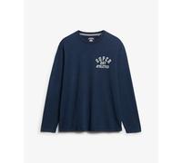Superdry Athletic Ess Long Sleeve T-shirt Bleu M Homme