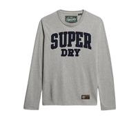 Superdry Vintage Athletic Long Sleeve T-shirt Gris M Homme