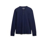 Superdry Classic Essential Grandad Long Sleeve T-shirt Bleu 2XL Homme