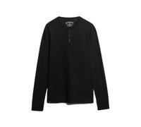 Superdry Classic Essential Grandad Long Sleeve T-shirt Noir 2XL Homme