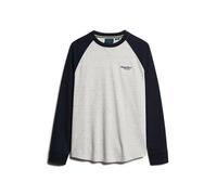Superdry Essential Logo Baseball 3/4 Sleeve T-shirt Gris 2XL Homme