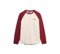 Superdry Essential Logo Baseball Long Sleeve T-shirt Blanc 2XL Homme